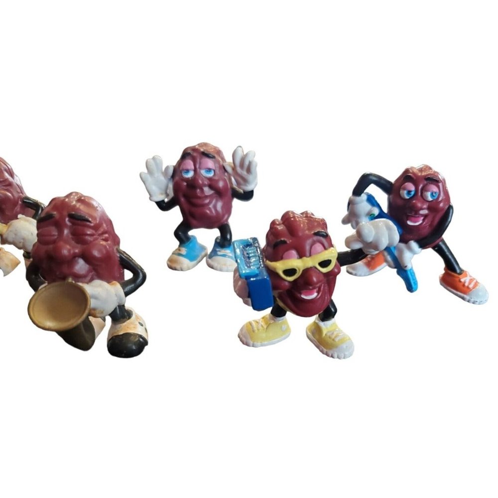 California Raisins 1980s Vintage Lot of 7 Toy Figures - Picture 4 of 7